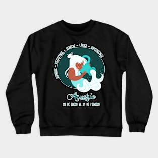 La chica Acuario Crewneck Sweatshirt